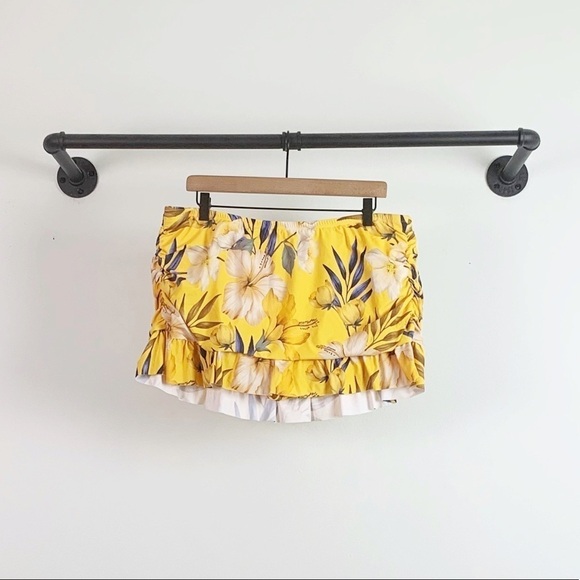 NWT La Blanca Marigold Bella Fiore Floral Print Swim Skirt - Picture 5 of 6